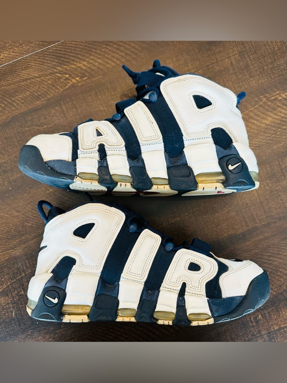 Nike Pippen Air More Uptempo Olympic Mens Size 8.5 Basketball Shoes 414962 104